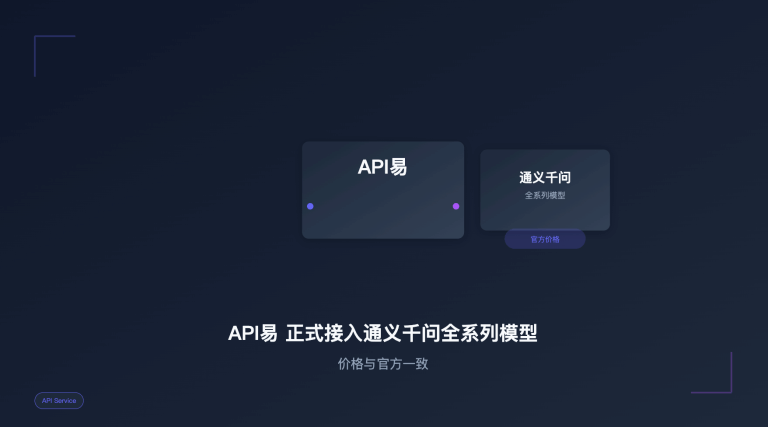 API易 正式接入通义千问全系列模型，价格与官方一致