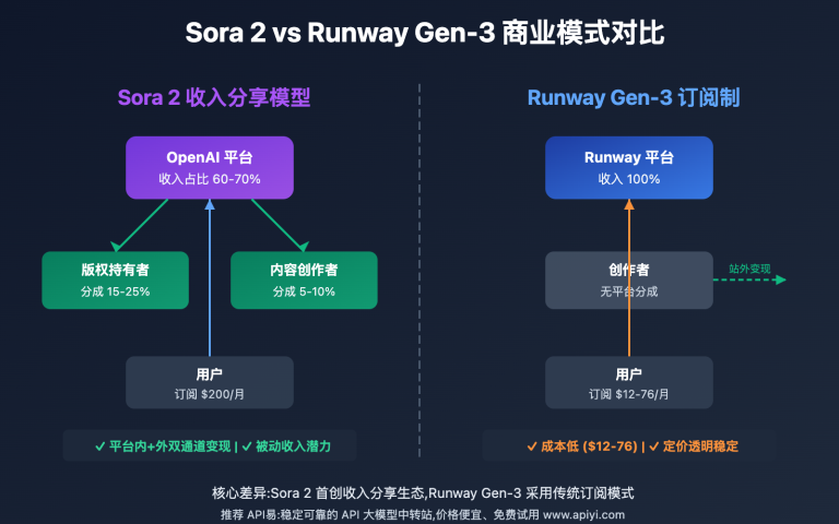 sora 2 vs runway revenue sharing comparison image 0 图示