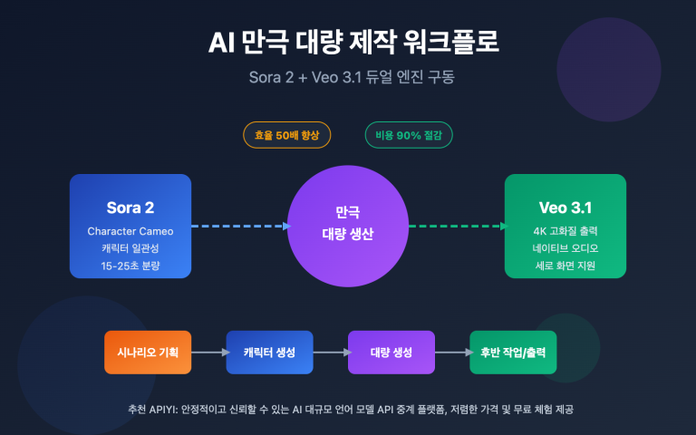 manga drama batch production sora2 veo3 workflow ko image 0 图示
