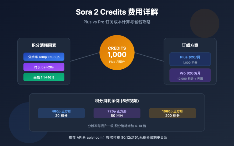 sora 2 credits cost pricing guide image 0 图示