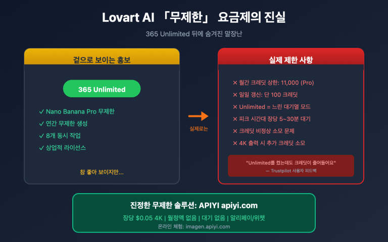 lovart nano banana pro unlimited truth apiyi comparison ko image 0 图示